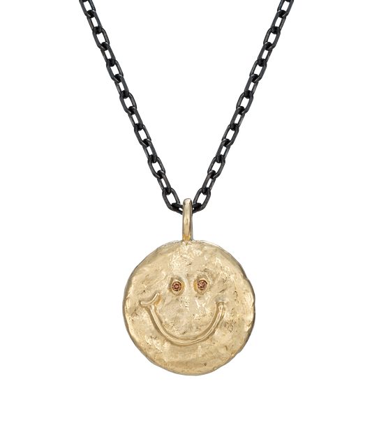 16 Small Smiley Necklace 1/1 (9ct Gold/Diamonds)