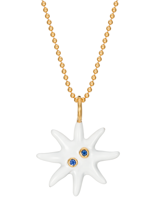 Eclipse Necklace (White Enamel)