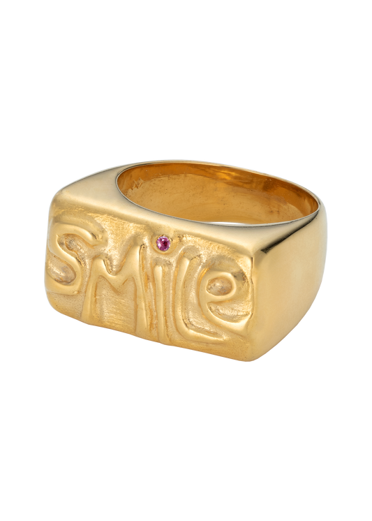 'SMILE' Ring (Gemstone)